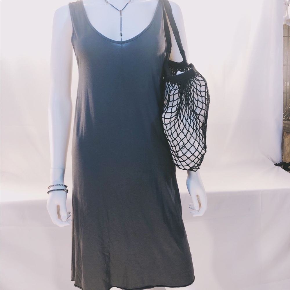 Helmut Lang asymmetrical back tank dress